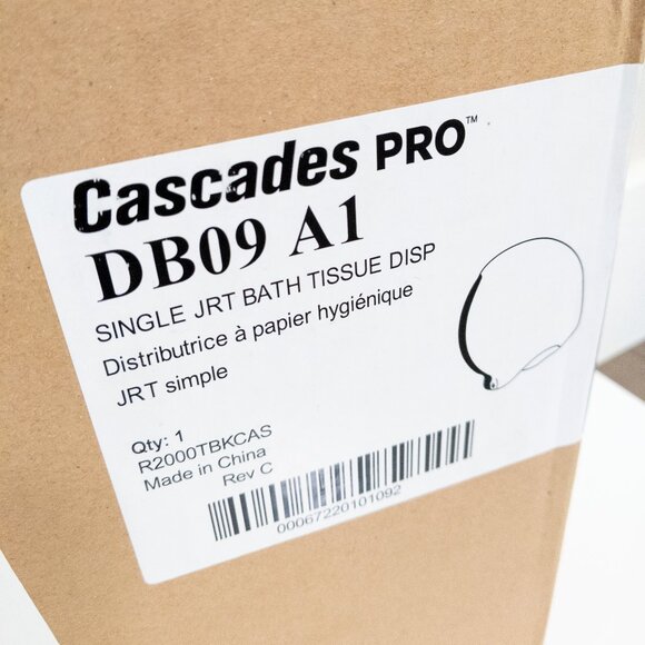 Cascades Pro DB09 A1 Bath Tissue Dispenser R2000TBKCAS JRT Universal Jumbo DB09 - Picture 1 of 2